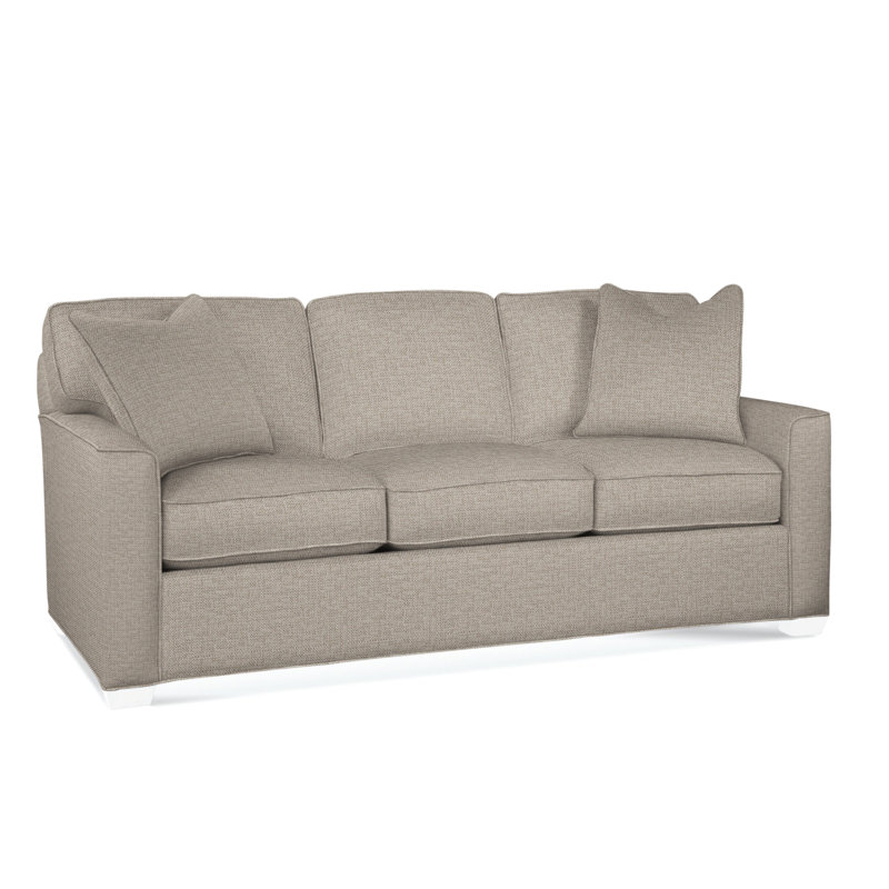 Easton Sofa, Innerspring Mattress, Frost White, Beige Performance Fabric