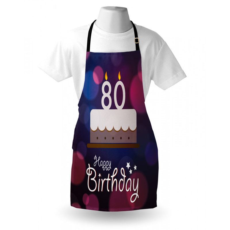Tablier d’anniversaire 80th
