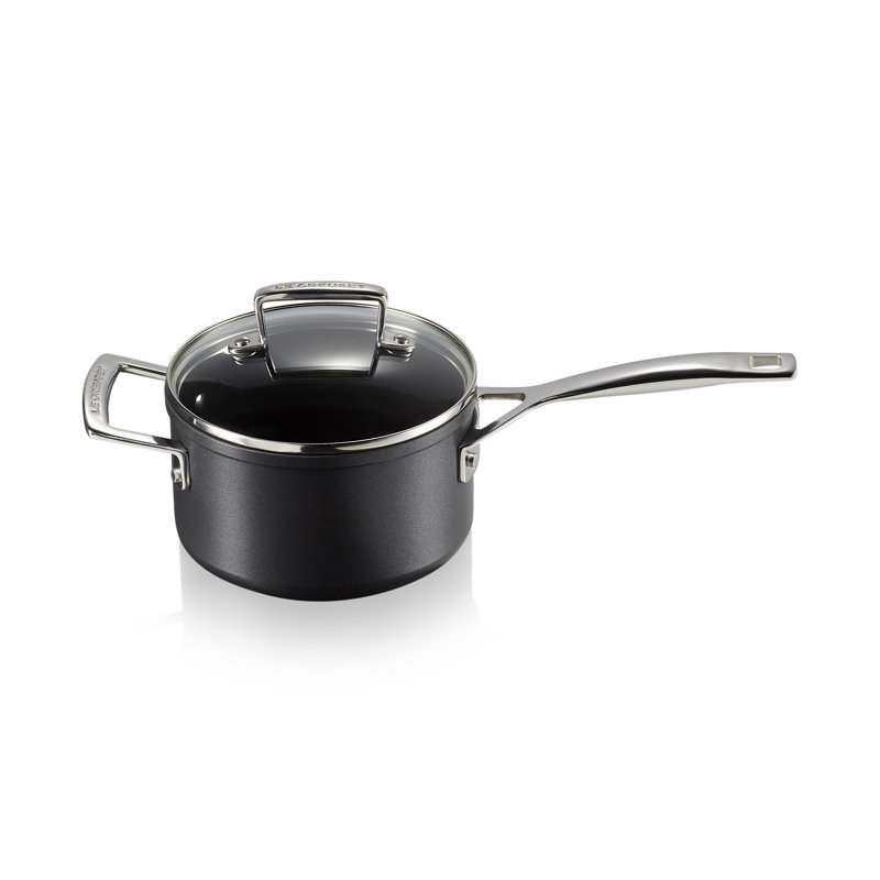 Le Creuset Toughened Non-Stick Saucepan with Glass Lid, 16cm