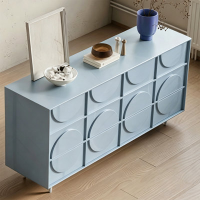 Modern minimalist painted finish dining cabinet