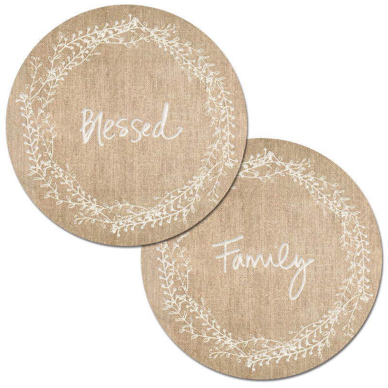 Heil Embroidered Round Placemat