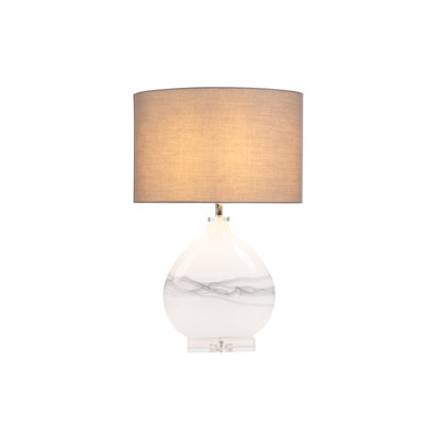 Glass Standard Table Lamp