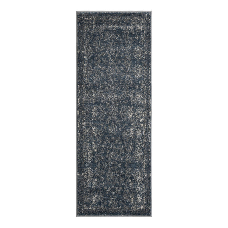 Charters Towers Oriental Blue Area Rug, Runner 2' x 5'3"