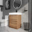 Meuble-lavabo élégant 24 po avec lavabo encastré, portes à fermeture douce et deux tiroirs-865722540