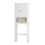 Armoire de rangement au-dessus de la toilette, organisateur de tablette de salle de bain, économiseur d'espace en bois pour maximiser l'efficacité de la petite salle de bain