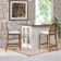 Cossette Upholstered Counter Stool with Solid Wood Frame