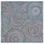Tapis bleu / gris tissé à la main Glowacki-650310599