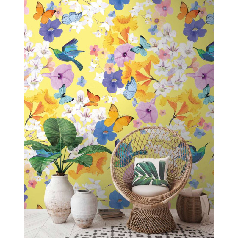 Papier peint floral Lavina