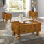 Table de bout vintage en bois massif, rectangulaire de 23,6 pouces avec tiroir pour petits espaces, processus d'assemblage sans effort, chambre à coucher brun antique, salon, facile-2063119998-2063119936