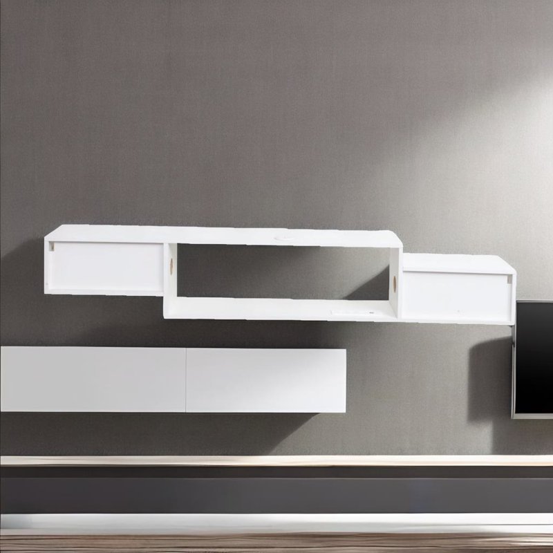 Wall Mounted Floating Tv Stand, White