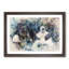 Resting Border Collie Dog in Abstract - Picture Frame Painting Print-55778332-55778335