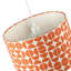 20cm H Fabric Drum Lamp Shade ( No Direct Attachment Method ) in Orange