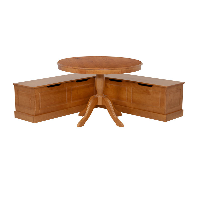 Tobin Caramel Table And Nook Set 
