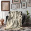 Rustic Blossom Bonanza - couverture en sherpa de qualité supérieure 1 pièce - reproduction d'art luxueuse-97549974