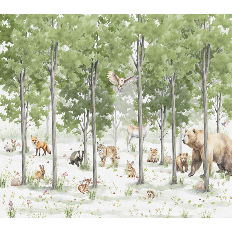 Murale animaux des bois