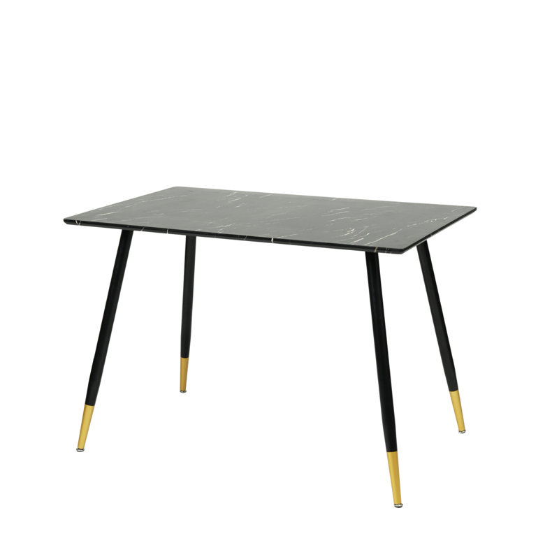 Ambreal Dining Table, Marble Black