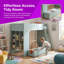 Lit mezzanine avec tablettes de rangement Leonide-133481530-133481531