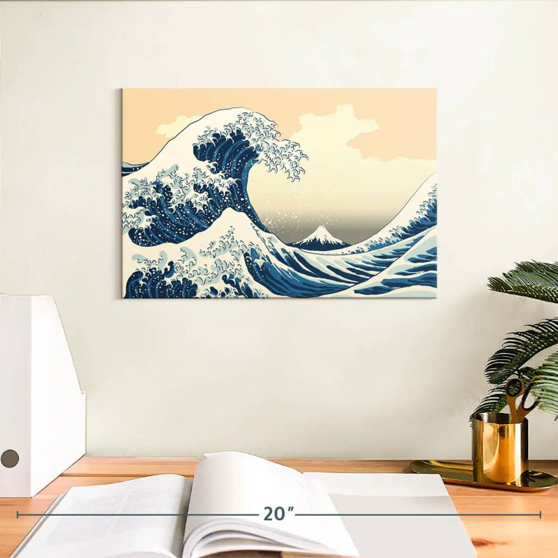 Japanese Wave, 8" H x 12" W