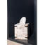 Porte-mouchoirs carré rustique en bois de manguier brûlé-1652519541