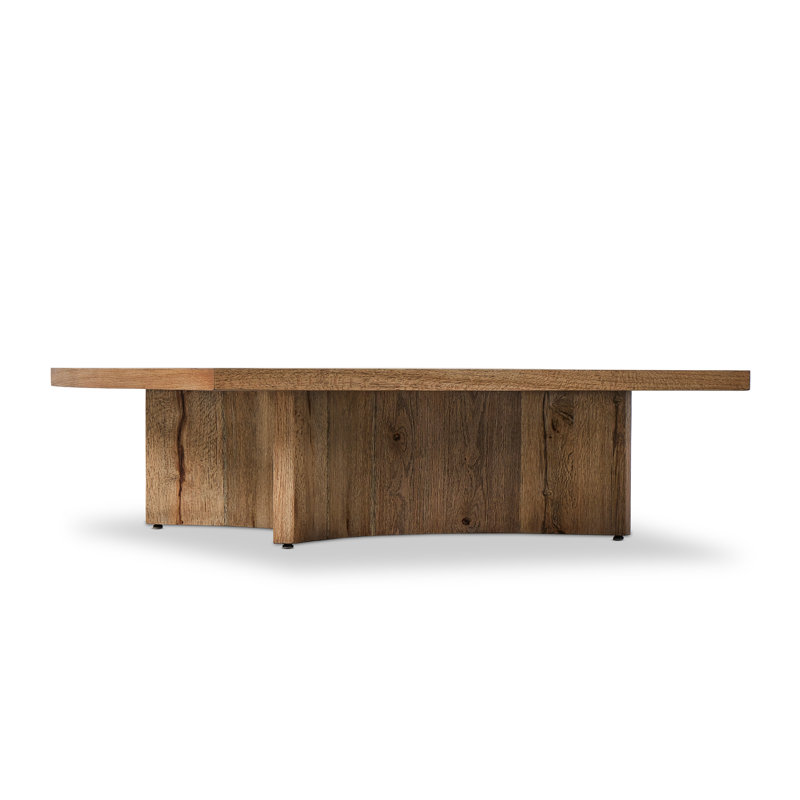 BRINTON Coffee Table, 16" H x 55" L x 55" W, Rustic Oak