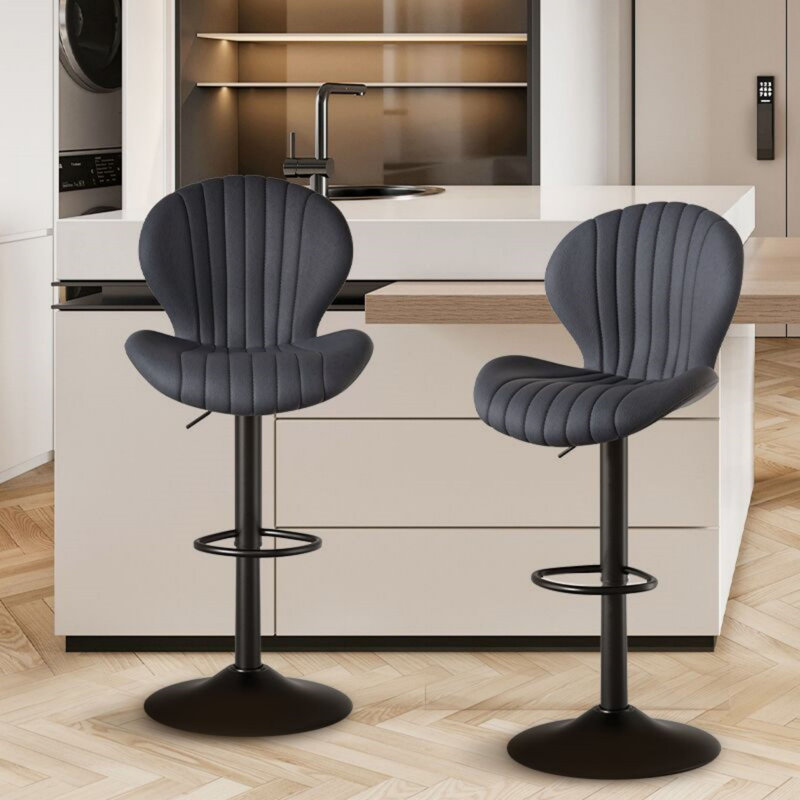 Salem Counter Stool, 2, Dark Gray