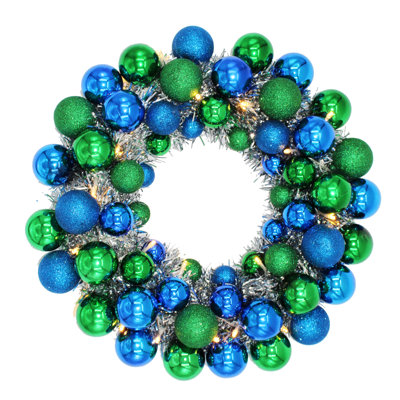 16" Lighted Wreath