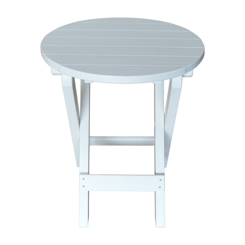 Table bistro pliante Cowhill, Blanc
