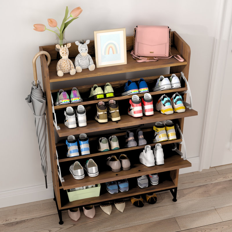 24 Pair Shoe Storage Cabinet
