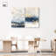 «Gilded Coastal Calm Blue Art», ensemble de 2 impressions sur toile par -896778136-896778118-896778117