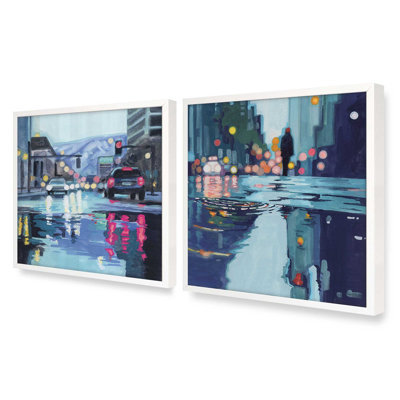 City Reflections set of 2 Art Prints