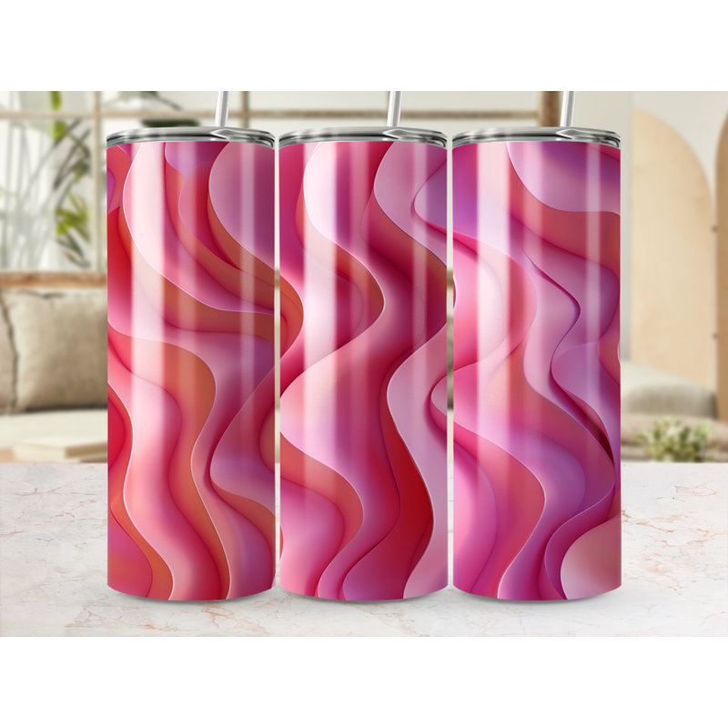 Choose Handmade Tumblers 591ml Vacuum Insulated Stainless Steel (18/8) Travel Tumbler with Straw