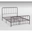 Lit plateforme classique avec finition bronze foncé, structure en métal et style rétro pour une décoration de chambre intemporelle-673688608-756079510
