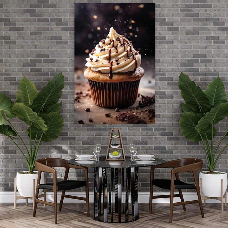 Art mural contemporain Decadent, H 60 po x l 40 po