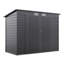 Outdoor Galvanized Steel Storage Shed with Dual Doors-124655397