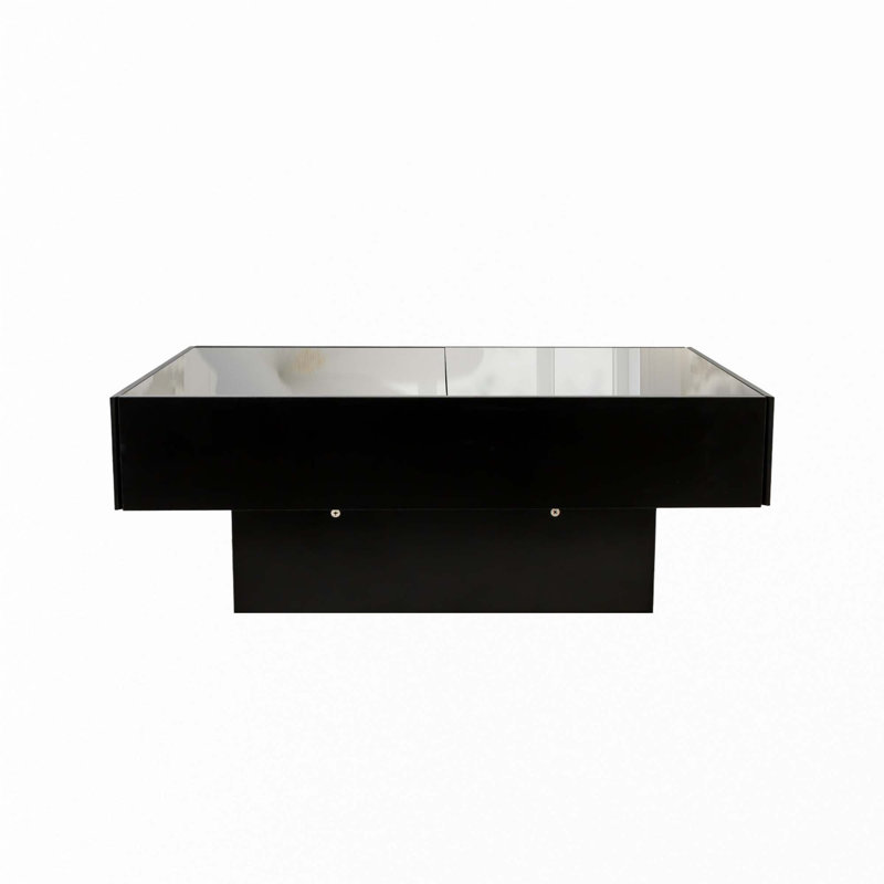 Coffee Table With Sliding Tabletop, Black