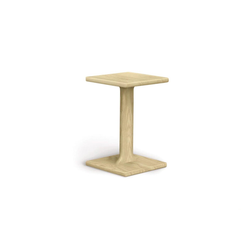 Sierra Solid Wood End Table, Natural Oak