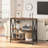 Maiocco 3-Tier Narrow Console Table with Open Shelves-340827456-390959970