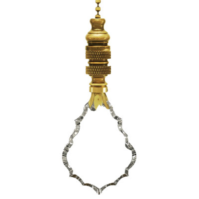 Chaîne transversale de ventilateur de plafond en cristal crystal gothic