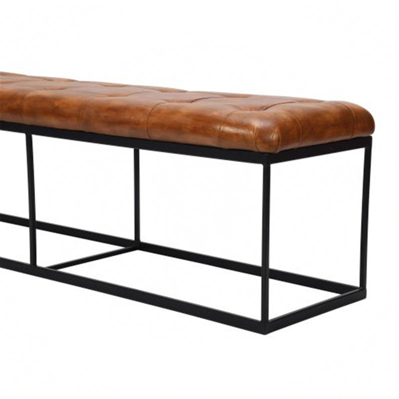 Banc en cuir véritable Moldenhauer