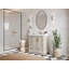 Meuble-lavabo simple 36 po avec plateau en quartz Glyndia-2026996166