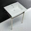 Lavabo de salle de bain console en céramique avec trop-plein-50233742-50241371