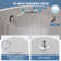 48-1/2”H Wall Mounted Outdoor Exposed Shower Fixtures Dual Handle Shower Kits