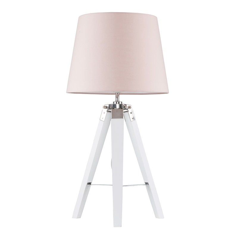 Hawarth Wood Tripod Lamp, White, Blue, Yes