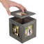 Cadre flottant gris en bois 3 po x 3 po Leeana