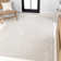Sauvanne Modern Scandinavian Graphic Lines High-Low White/Cream Rug