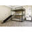 Metal Full Size Loft Bed With Slide And Ladder,  Black