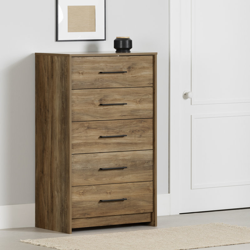 Londen 29'' W 5 - Drawer Dresser, Natural Mango