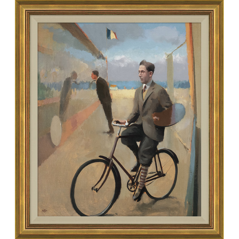 People Print, No Mat, 19.75" H x 17.25" W, Gold