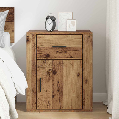 35cm W Manufactured Wood Bedside Table