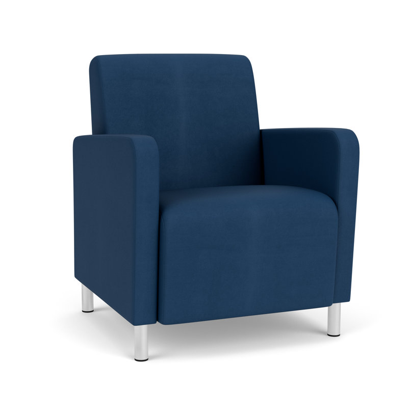 Fauteuil d'invité de réception Ravenna, Non inclus, Acier brossé, Patriot Plus Blue Ridge